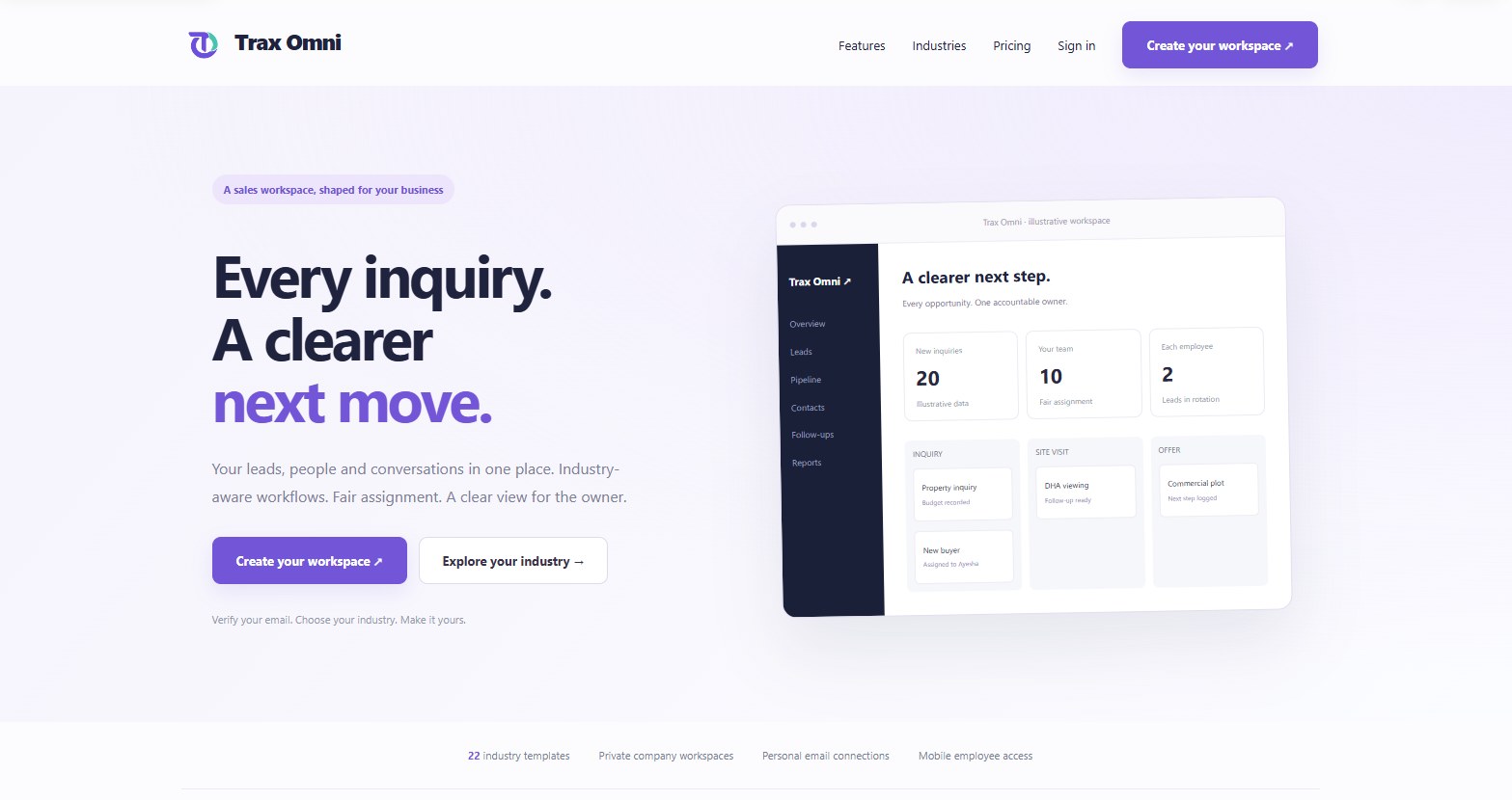 Trax Omni by UI Trax: a sales workspace shaped for your business
